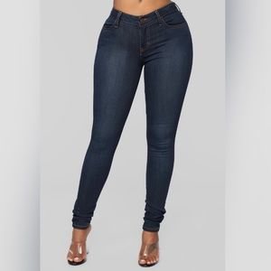 Fashion Nova Mid Rise Skinny Jeans